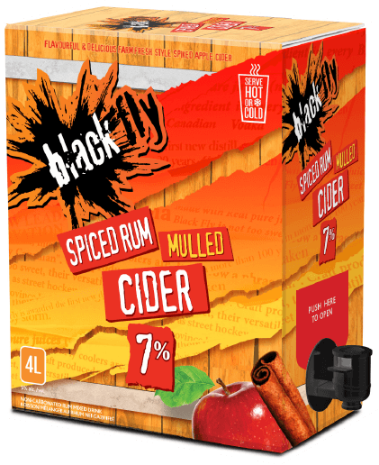 Black Fly - <span style='font-size:3rem;'>Spiced Rum Mulled Cider Bag In Box</span>