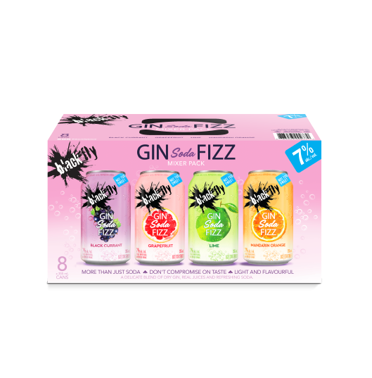 Black Fly - Gin Soda Fizz Mixer Pack