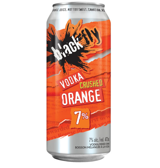 Black Fly - Vodka <span style='color:#dce442;'>Crushed</span> Orange