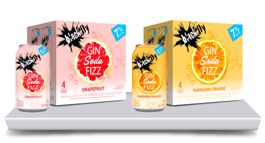 Gin Soda Fizz Grapefruit / Gin Soda Fizz Mandarin Orange