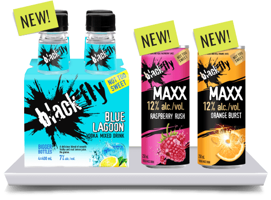 Blue Lagoon / Maxx Raspberry Rush / Maxx Orange Burst