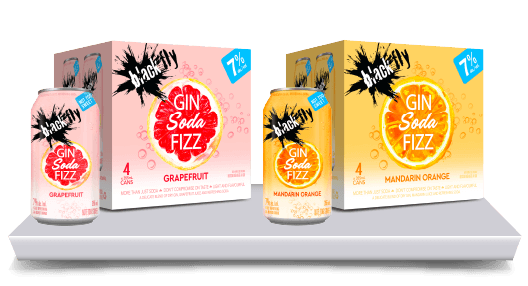 Gin Soda Fizz Grapefruit / Gin Soda Fizz Mandarin Orange