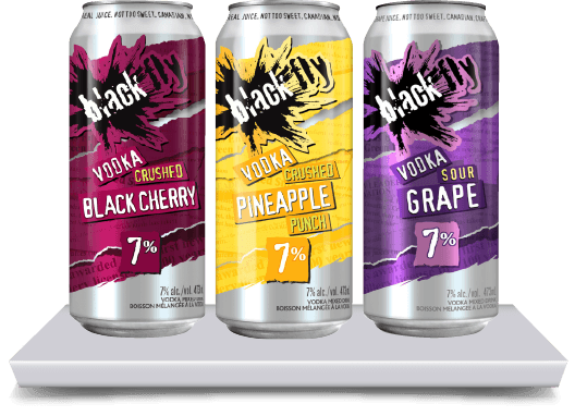 Vodka Crushed Black Cherry / Vodka Crushed Pineapple Punch / Vodka Sour Grape