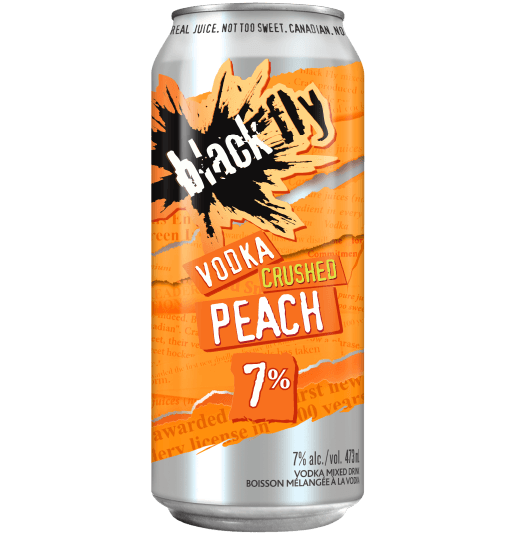 Black Fly - Vodka <span style='color:#dbe441'>Crushed</span> Peach