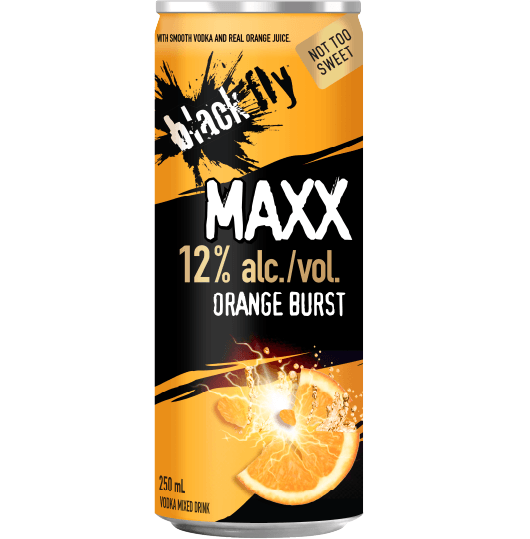 Black Fly - <span style='color:#000;'>Black Fly</span> <span style='color:#CF9D5F;'>Maxx</span> Orange Burst