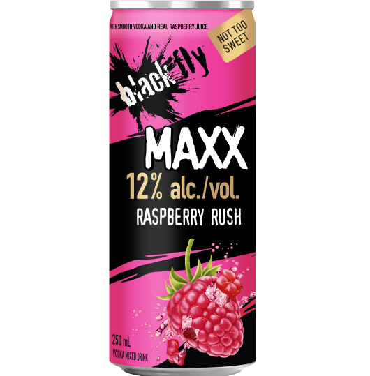 Black Fly - <span style='color:#000;'>Black Fly</span> <span style='color:#CF9D5F;'>Maxx</span> Raspberry Rush
